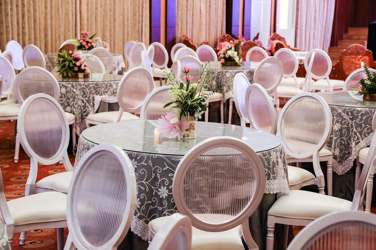 A spread of dishes prepared by the Siddharth Banquets kitchen